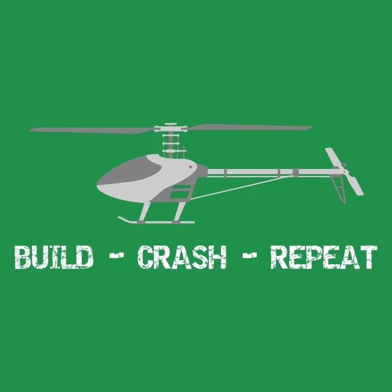 Build Crash Repeat RC hélicoptère hélicoptère modèle