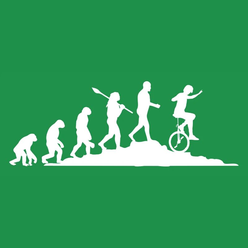 Evolution Einradfahrer