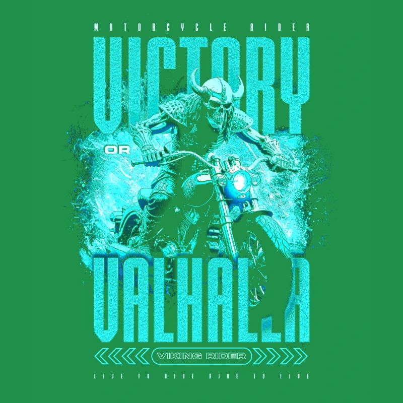 Motorrad Nordische Wikinger Sieg Oder Walhalla