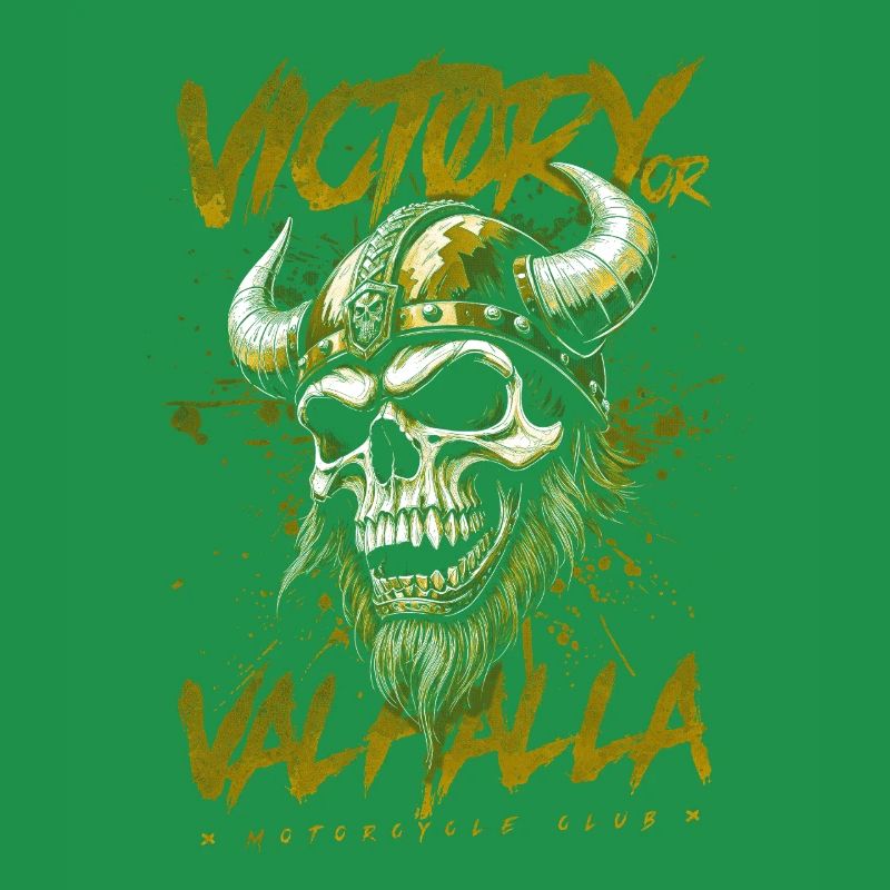 Motorrad Nordische Wikinger Sieg Oder Walhalla