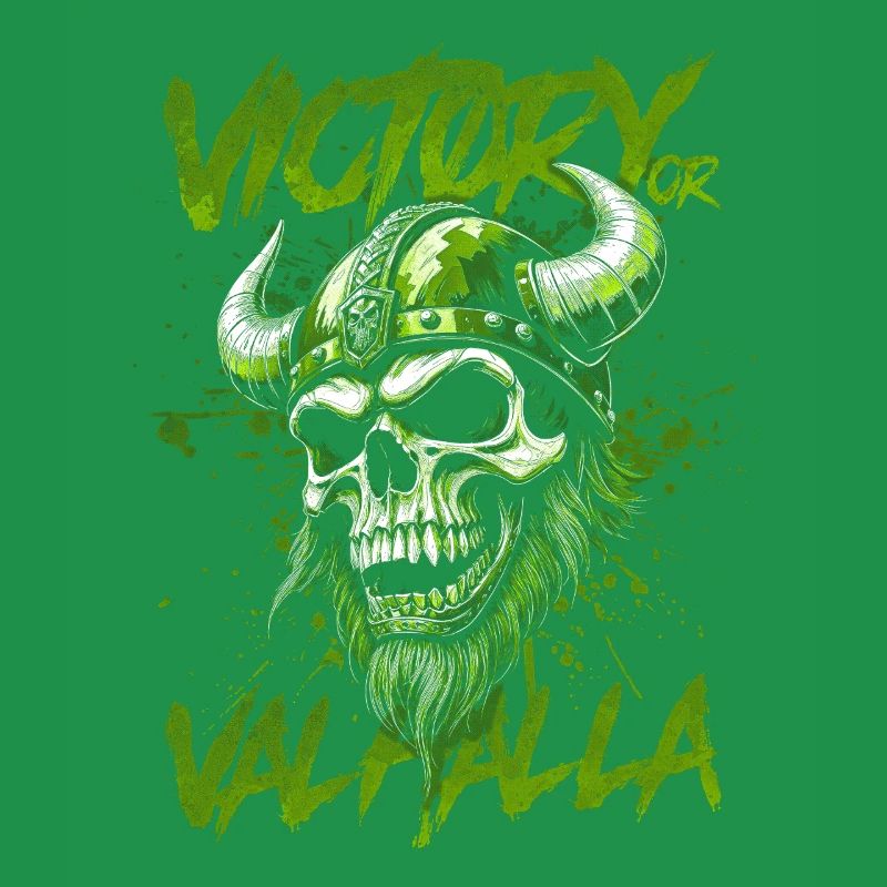 Nordischer Wikingersieg oder Walhalla