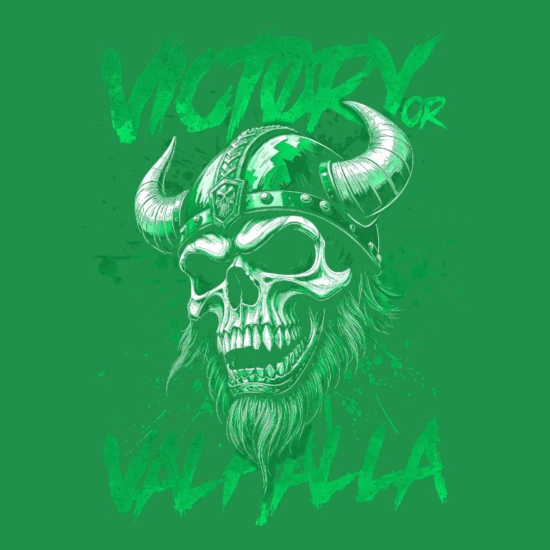 Nordischer Wikingersieg oder Walhalla