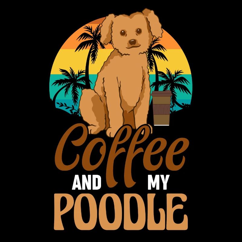 Café et mon propriétaire de chien caniche