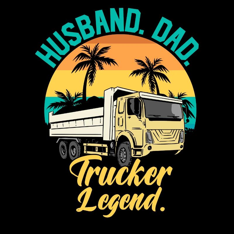 Ehemann Papa Trucker Legende