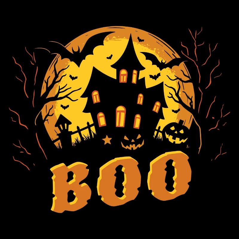 Maison hantée d’Halloween - Effrayant - Boo