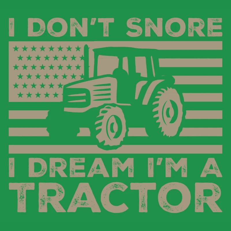 Ich schnarche nicht, ich träume, ich bin ein Traktor