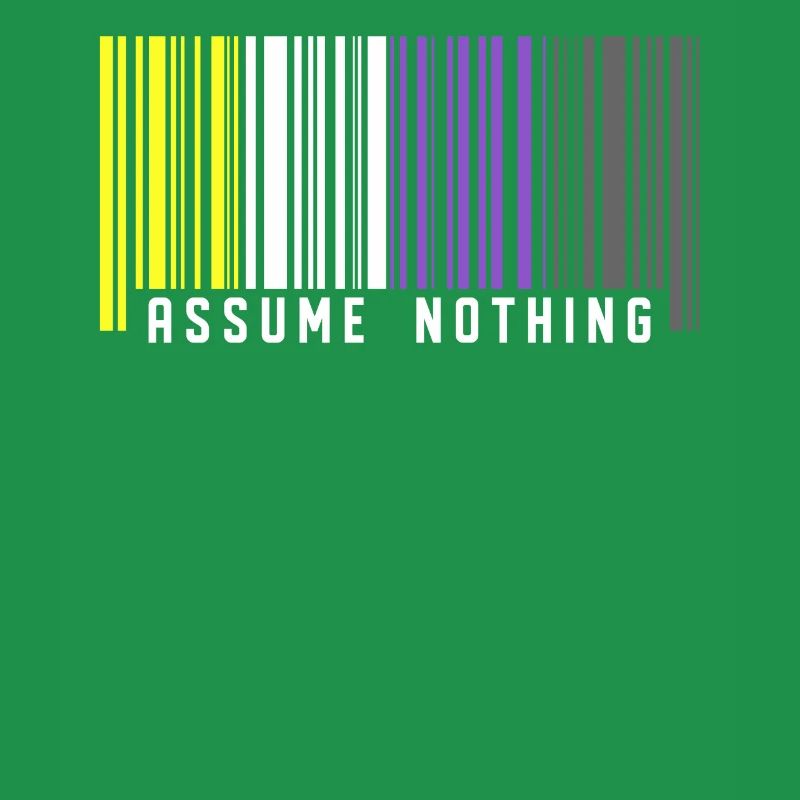 Nonbinary | Non-Binary Pride Barcode Flag