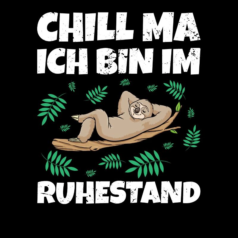 Faultier Rentner Ruhestand Rente Geschenkidee