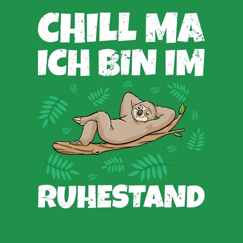 Faultier Rentner Ruhestand Rente Geschenkidee