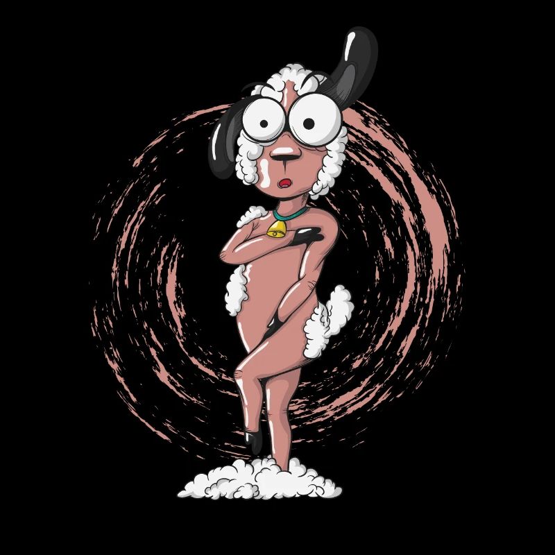 naked sheared sheep