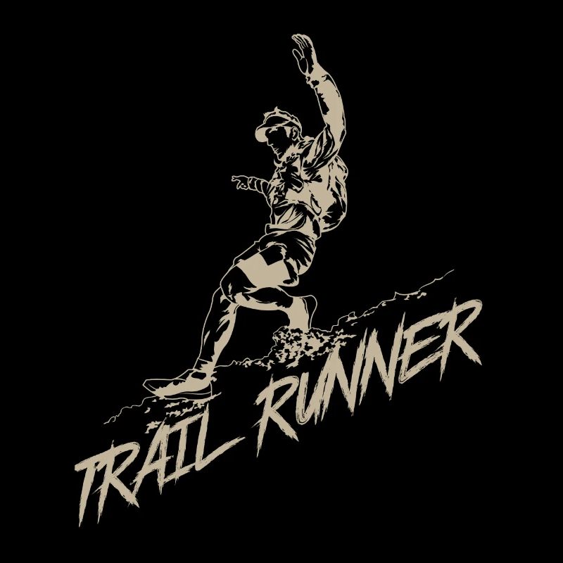 Trail Runner Joggen am Berg