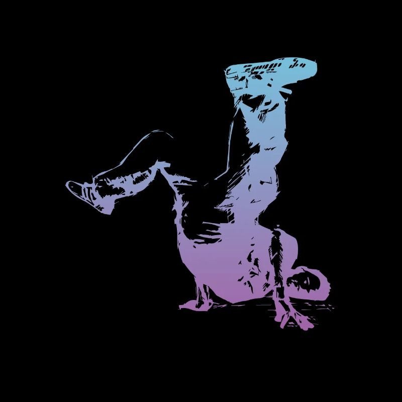 Breakdancer Silhouette Logo