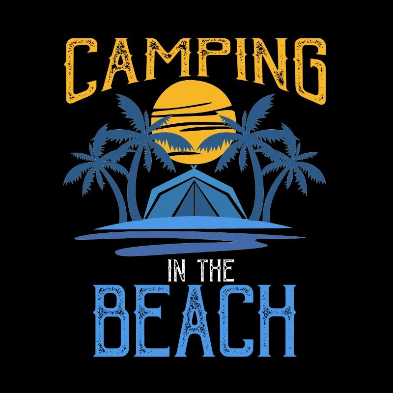 Camping on the beach beach holiday camping