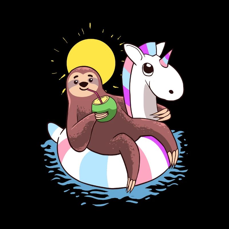 Funny Sloth Summer Vacation 2019 Meme T-Shirt
