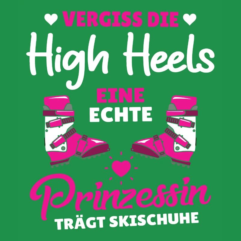 La princesse porte des chaussures de ski