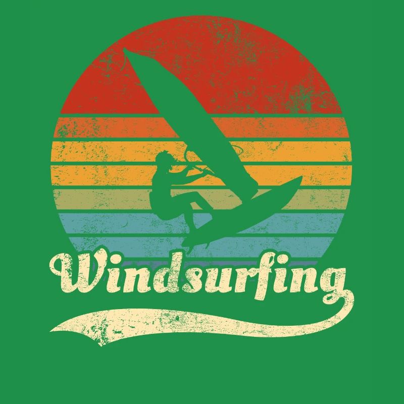 Windsurfing Windsurfer Retro Gift Idea