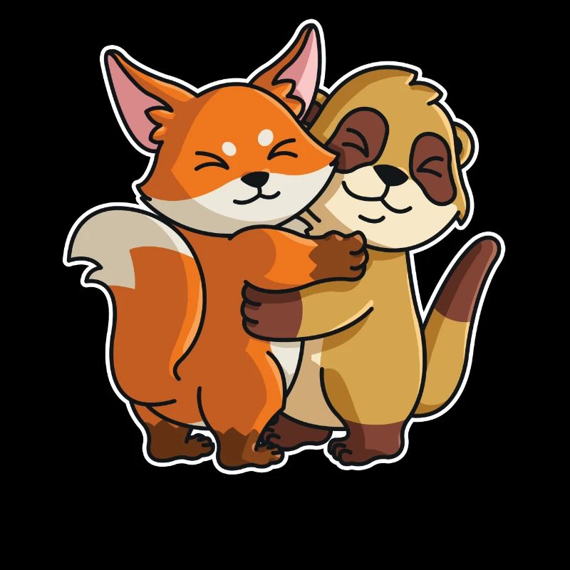 Meerkat Fox cute Hug Cuddle Animals