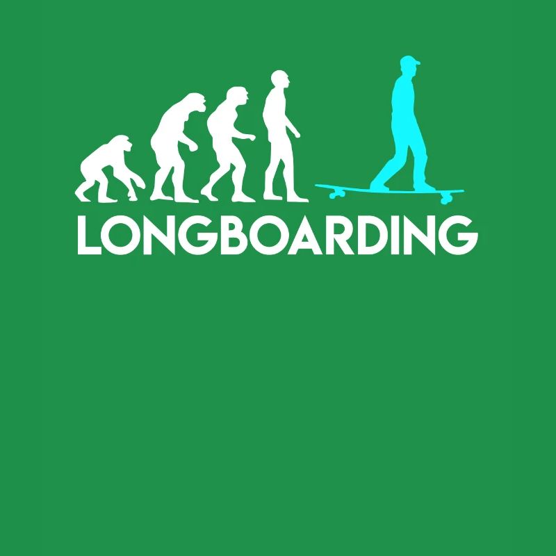 Affe Mensch Longboarder Evolution Entwicklung