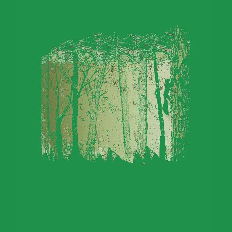 Eichhörnchen Wald Silhouette Eichhörnchen Geschenk