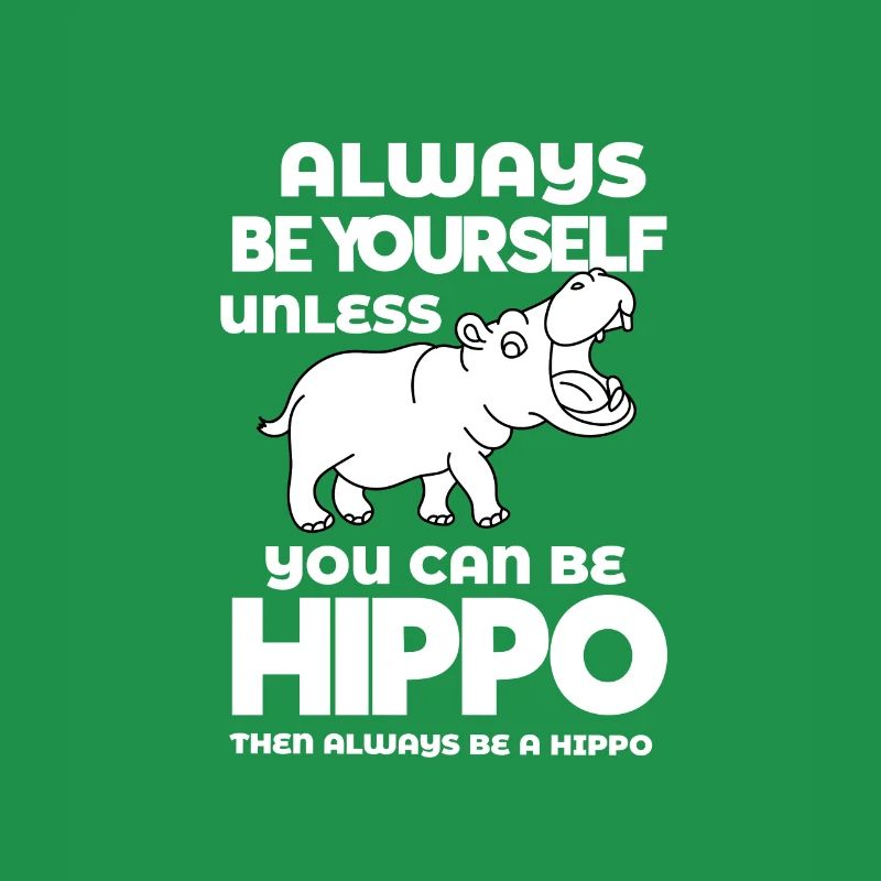 Hippo Nilpferd Flusspferd Großflusspferd