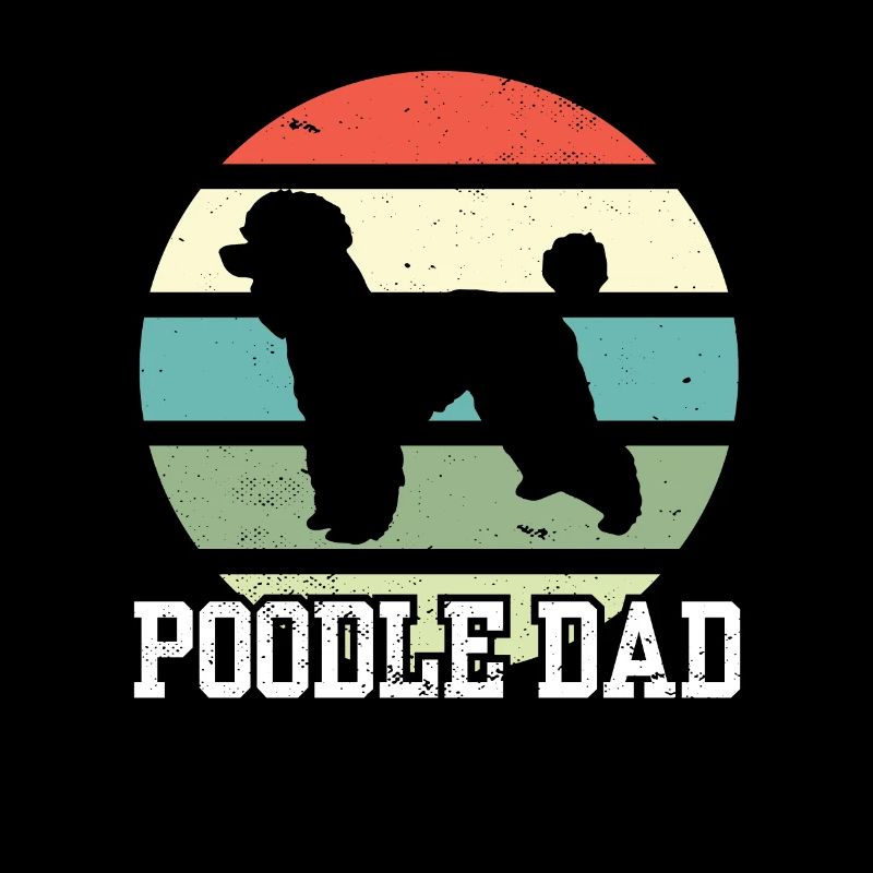 Poodle Dad I Retro Poodle Dad