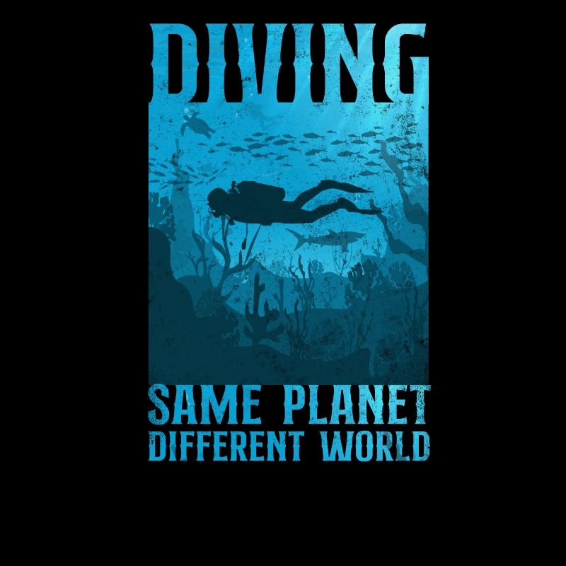 Scuba Diver Diving Same Planet