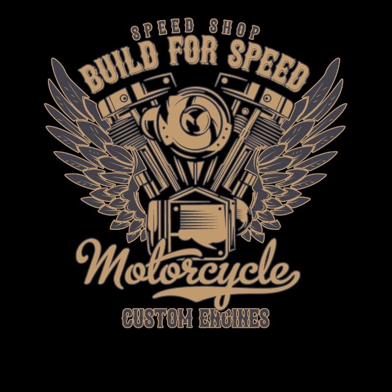 Chopper Bobber Motorrad . Motorradfahrer . Biker