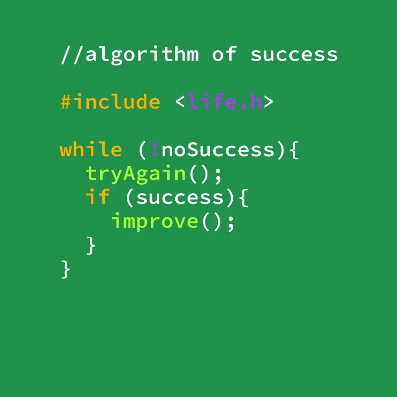 Erfolg erfolgreicher Programmierer Algorithmus
