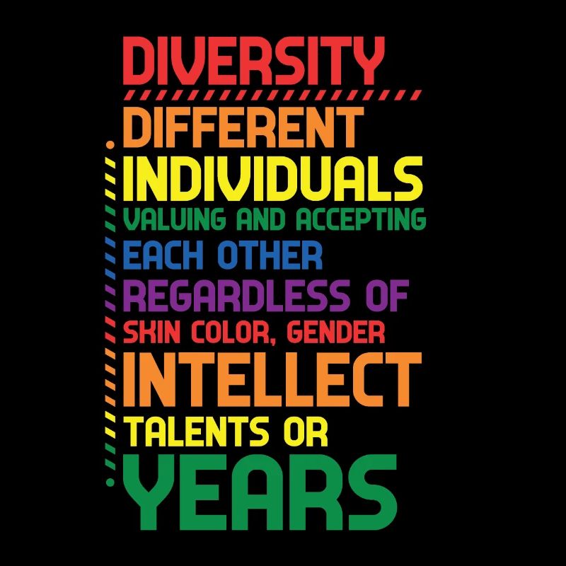 Arc-en-ciel coloré Diversité Définition de la diversité