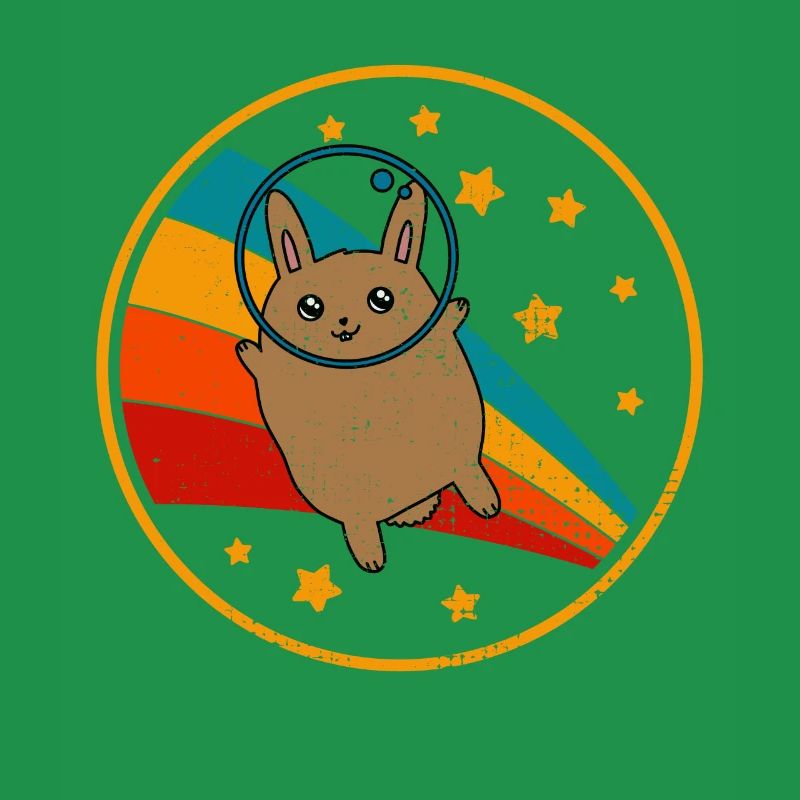 Lapin géant flamand dans l’espace