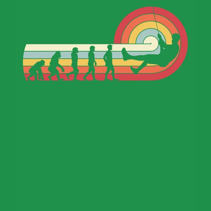 Evolution Climbing Abseiling vintage retro