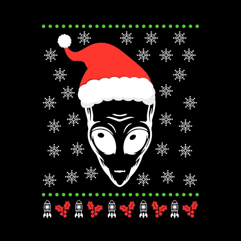 Alien Weihnachten Ufo Außerirdisch Nerd