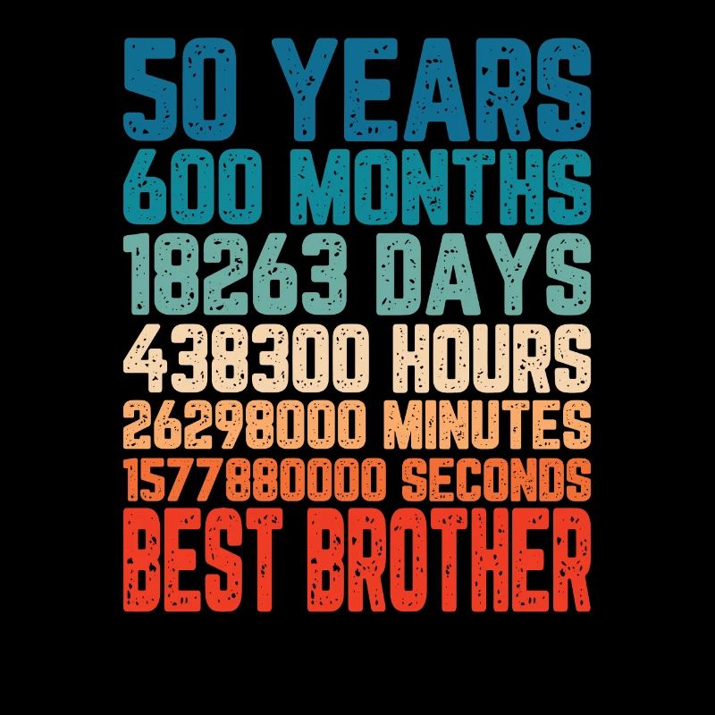 50 Jahre Bester Bro Bruder Monate Spruch Geschenk