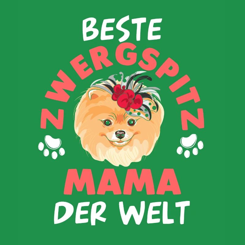 Pomeranian Zwergspitz Mutter Muttertag Mama