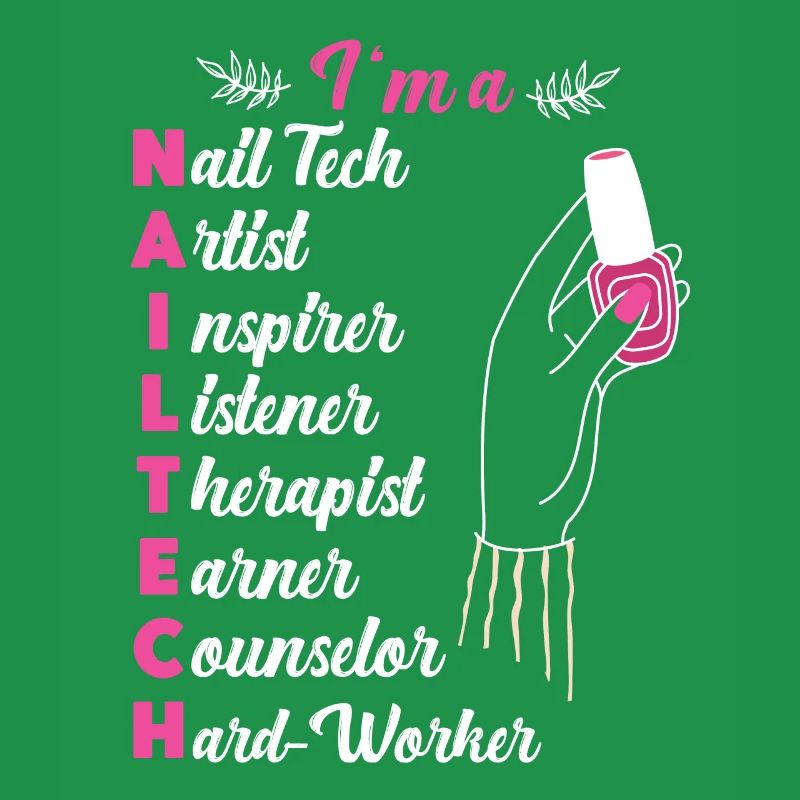 Nail Tech Quote Work Uniform Nail