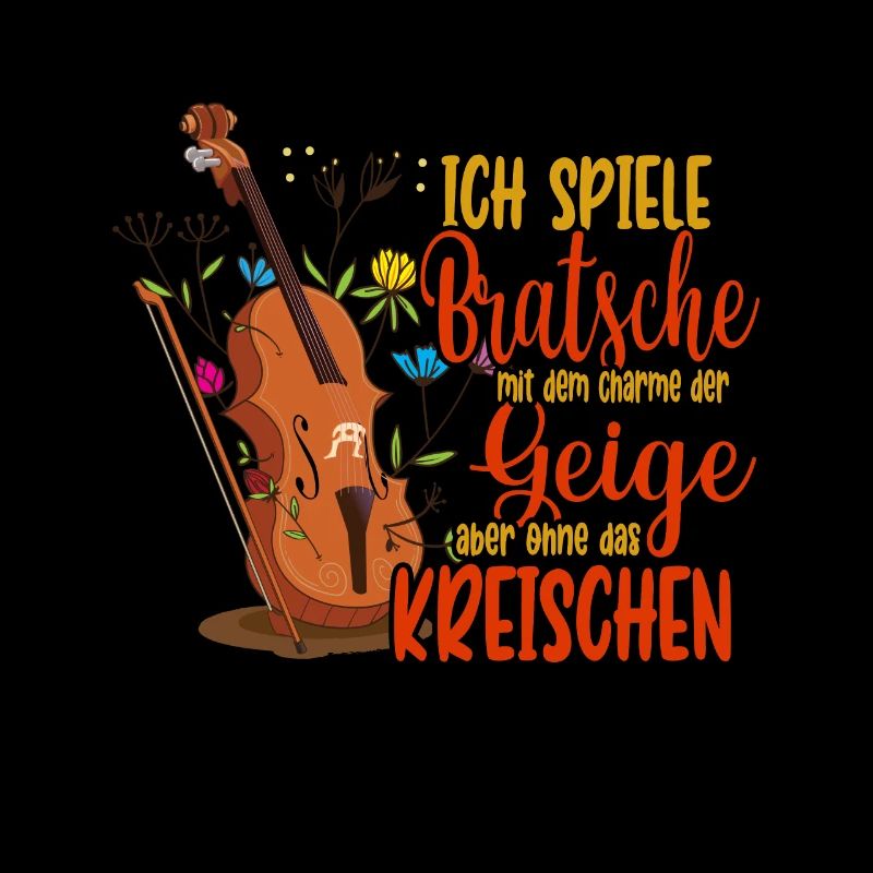 Violine Ich spiele Bratsche mit dem Charme der