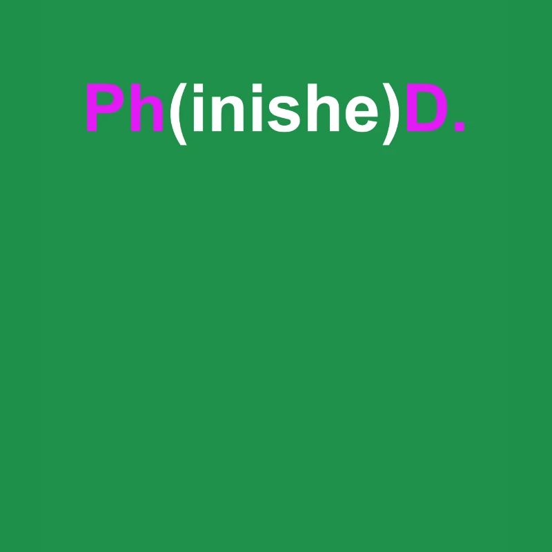 Doktor Phinished Doktortitel Doktorarbeit