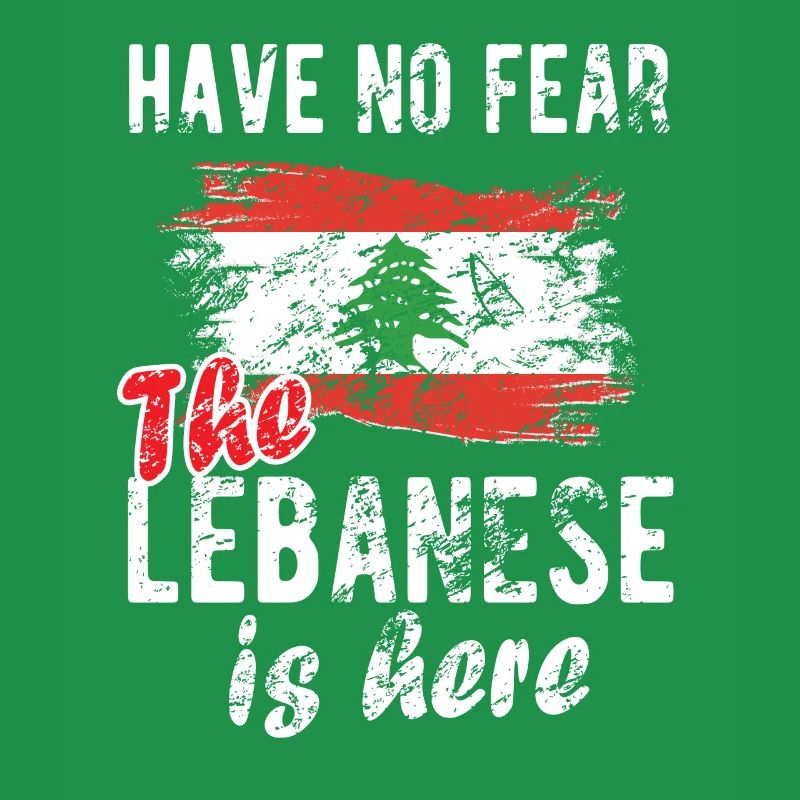 Stolzer Libanese Libanon Libanesische Flagge