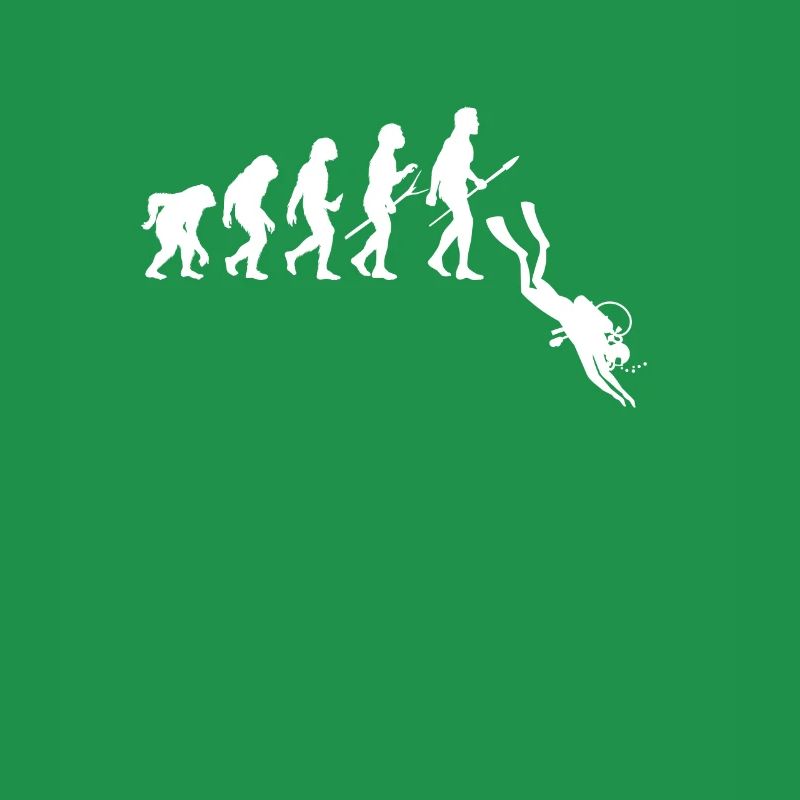 Diving Evolution Divers Funny Gift