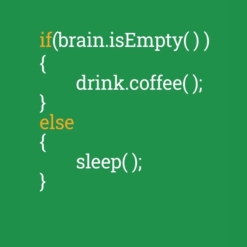 Programmeur Étudiant en informatique Tired Coffee C++