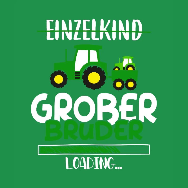 Einzelkind Großer Bruder Loading Traktor
