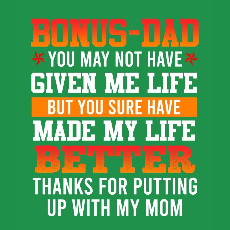 Thank you bonus-dad stepfather gratitude patchwork