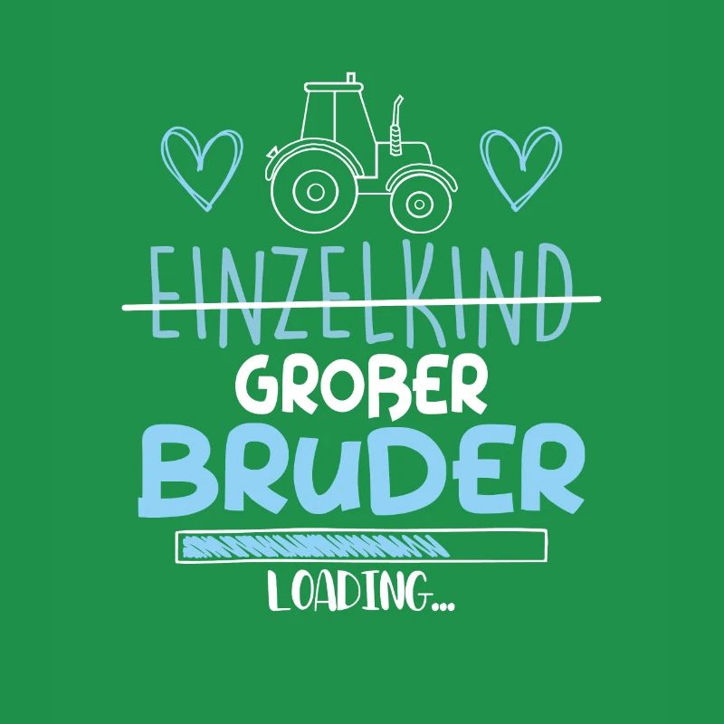 Einzelkind Großer Bruder Loading Traktor