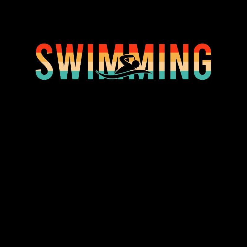 Swimming swimming retro