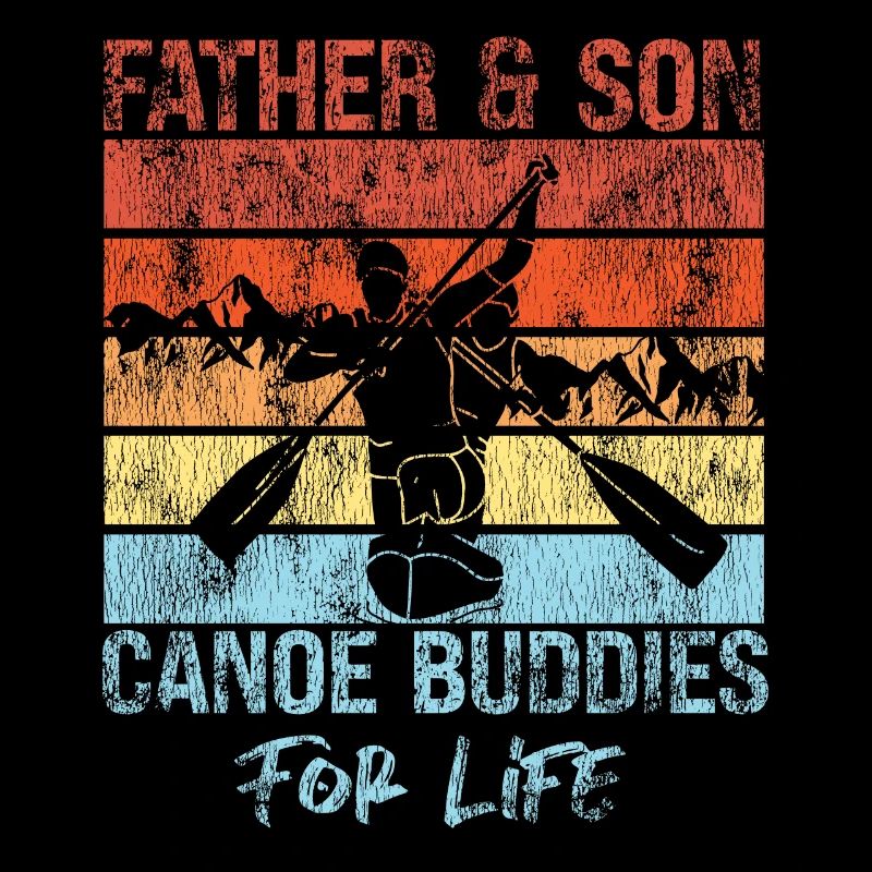 Sprint Canoe Canoeing Son Father