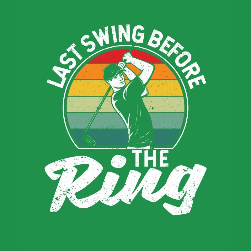 Fan Golfer Golfer Dernier coup devant le ring