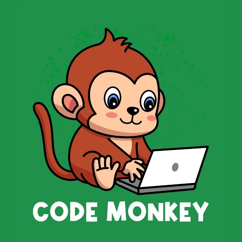 Code Monkey Programming Coder Computer Geek Develo