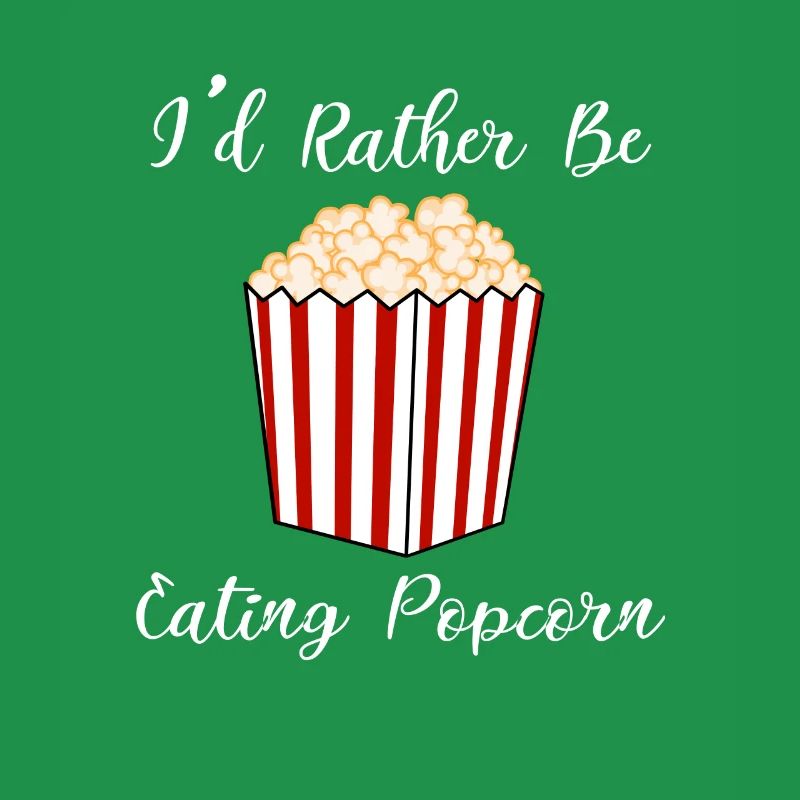 Manger du pop-corn ironique disant Popcorn Chef