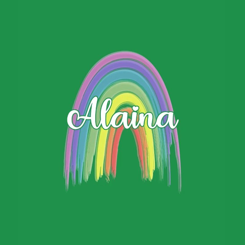ALAINA Rainbow Cursive