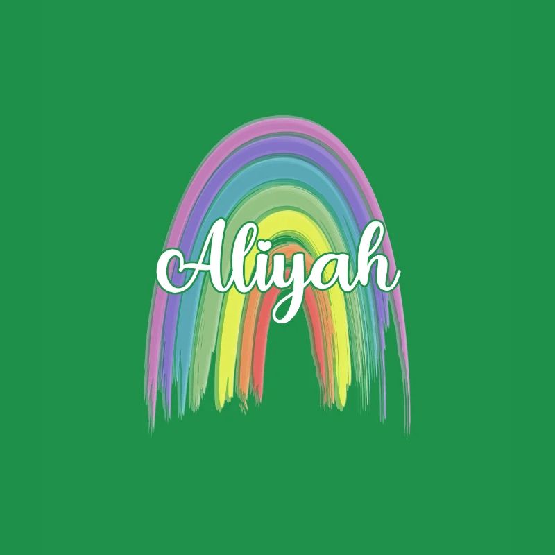 ALIYAH Rainbow Cursive